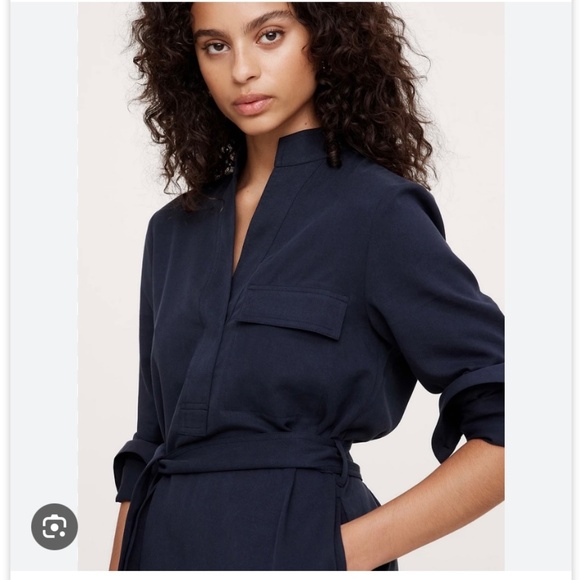 Banana Republic Tencel cotton utility dress, NWT,  size medium - Picture 4 of 6